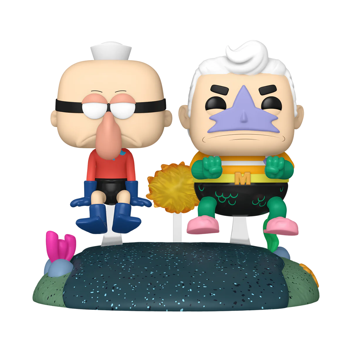 Funko POP! Ride Spongebob Squarepants Mermaid Man and Barnacle Boy Invisible Boatmobile Vinyl Figure