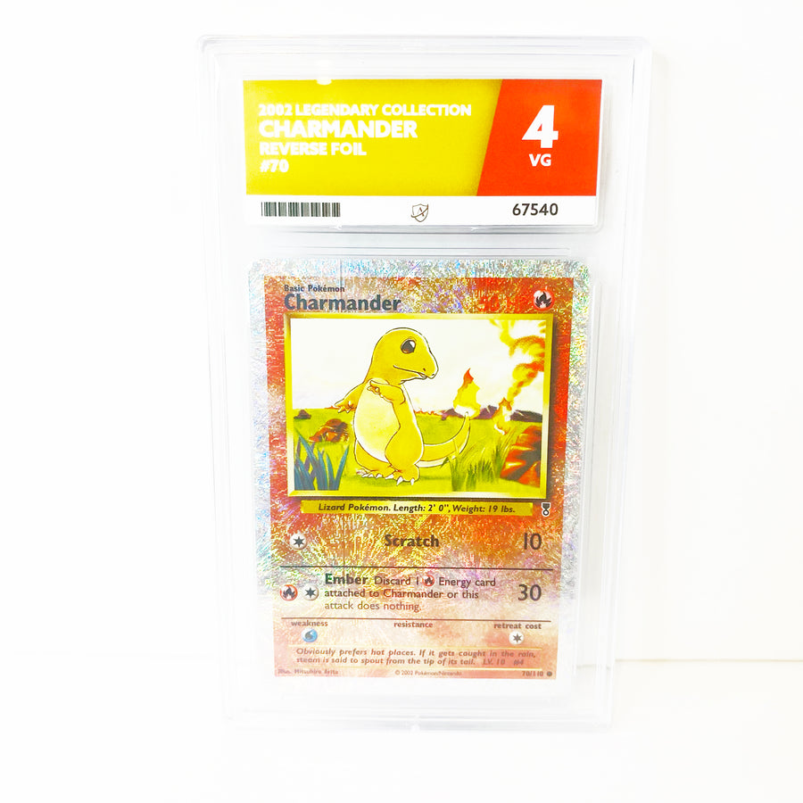 Pokemon Charmander Legendary Collection Reverse Foil ACE Grading 4