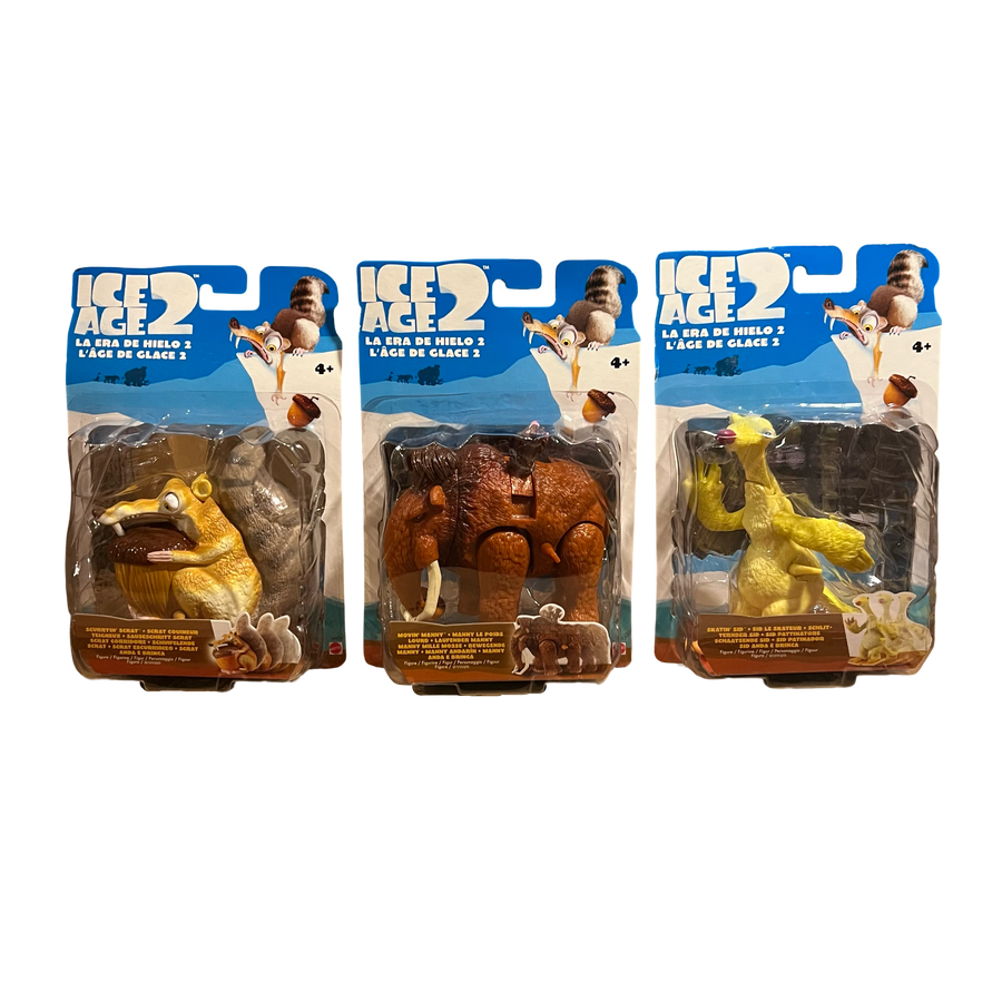 Ice Age 2 Dreamworks Set of 3 Action Figures