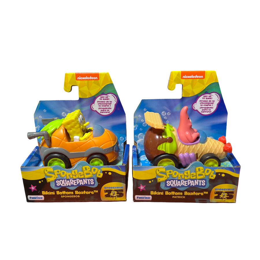 SpongeBob Racers SpongeBob and Patrick Star Bikini Bottom Boaters Set of 2
