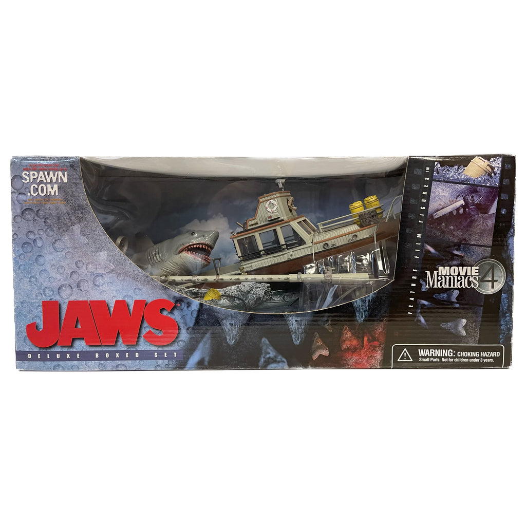 McFarlane Jaws Movie Maniacs Orca and Shark Deluxe Replica Box Set 