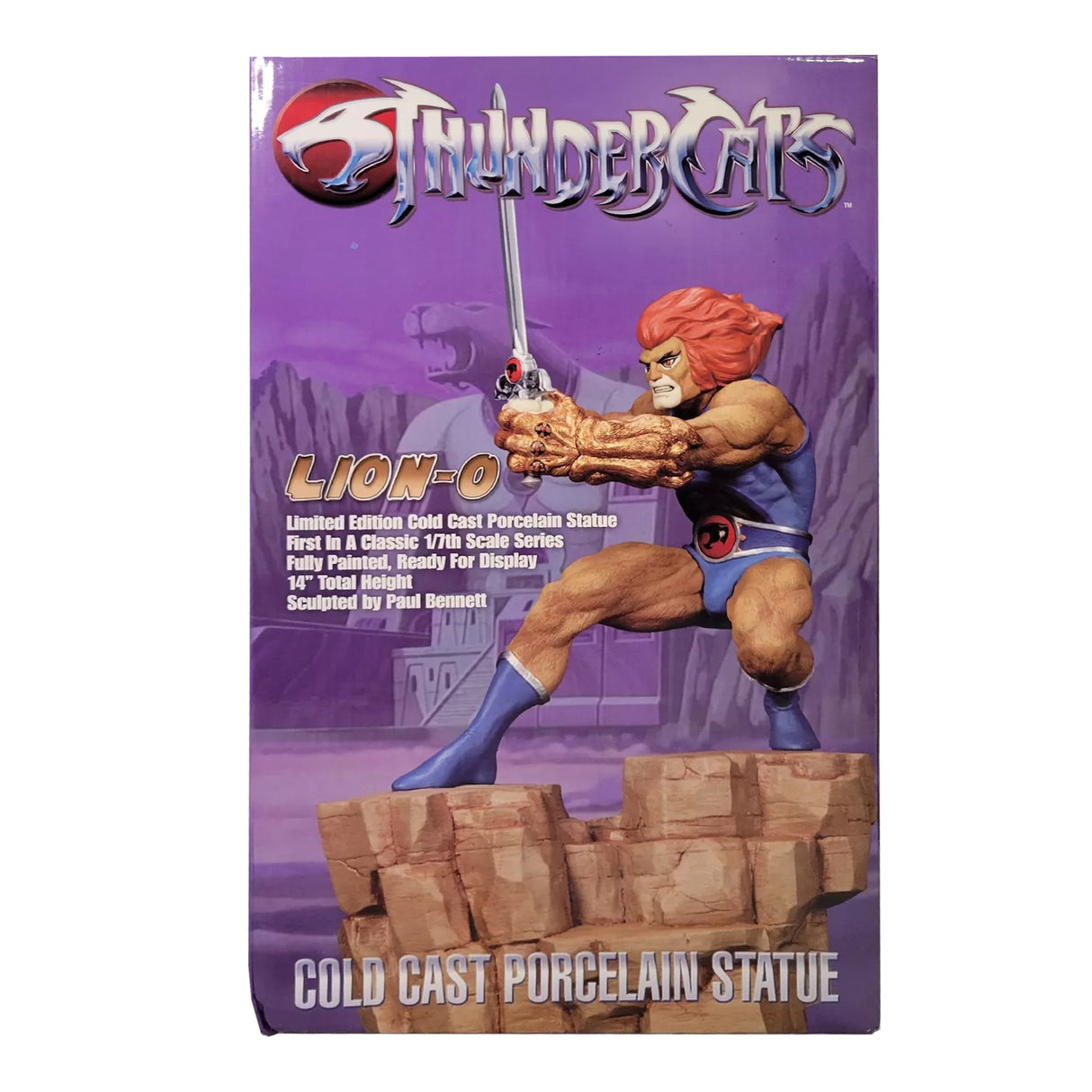 Hard Hero Thundercats Lion-O Cold Cast Porcelain 14 Inch Statue Ex-Display