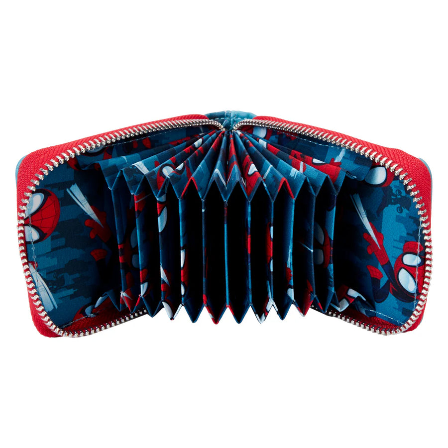 Loungefly Spider-Man Upside Down Accordion Wallet SDCC Exclusive