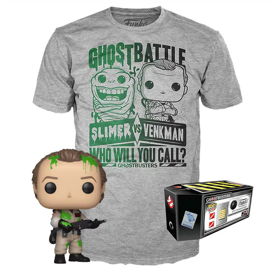 Ghostbusters Funko POP! & Tee Venkman Slime Size Large