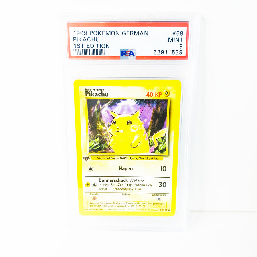 Pokemon Pikachu 1st Edition Base Set German PSA 9