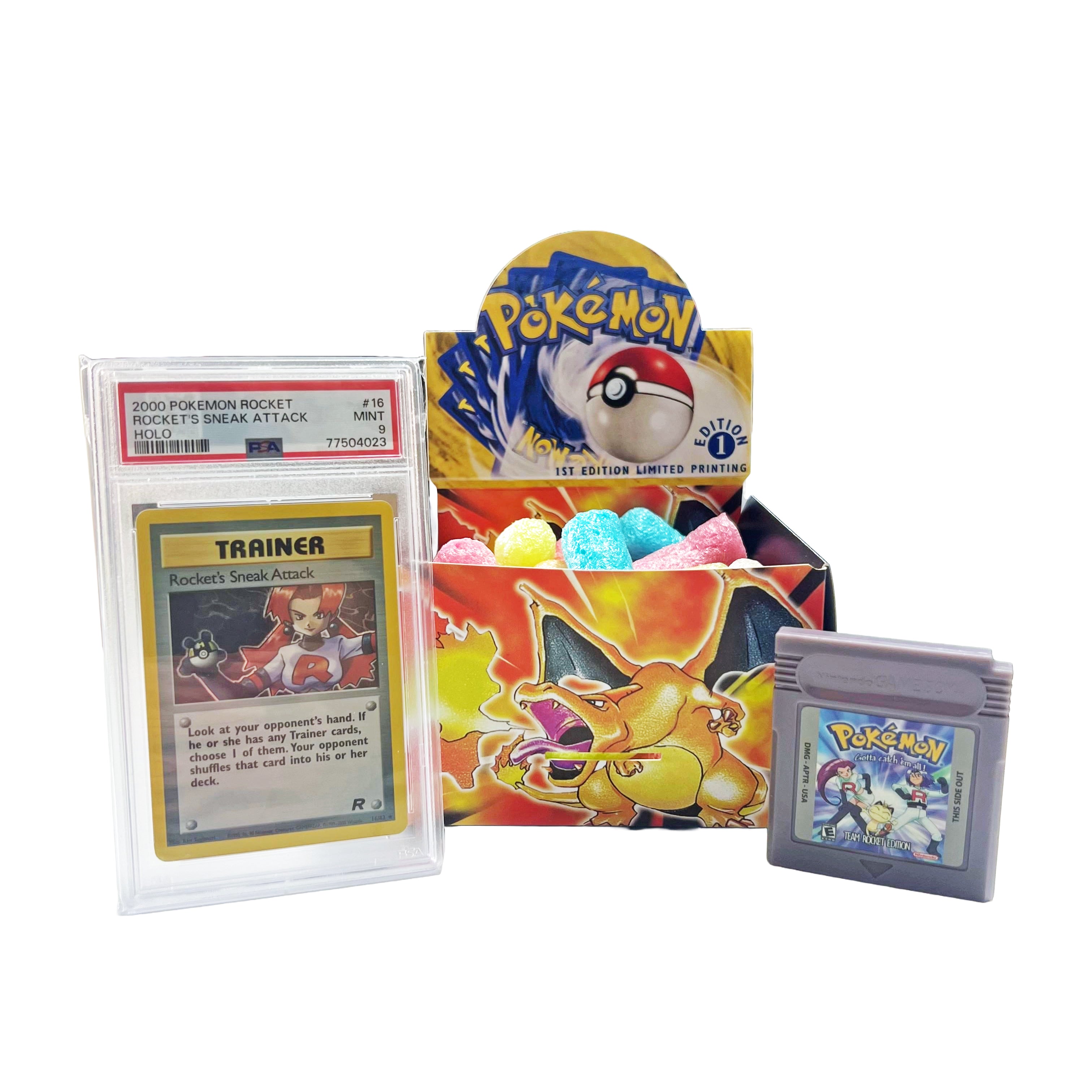 Pokemon Card Mystery Box: Graded Card and Replica Gameboy
