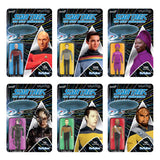 Super7 Star Trek The Next Generation ReAction Full Set of 6 Action Figures