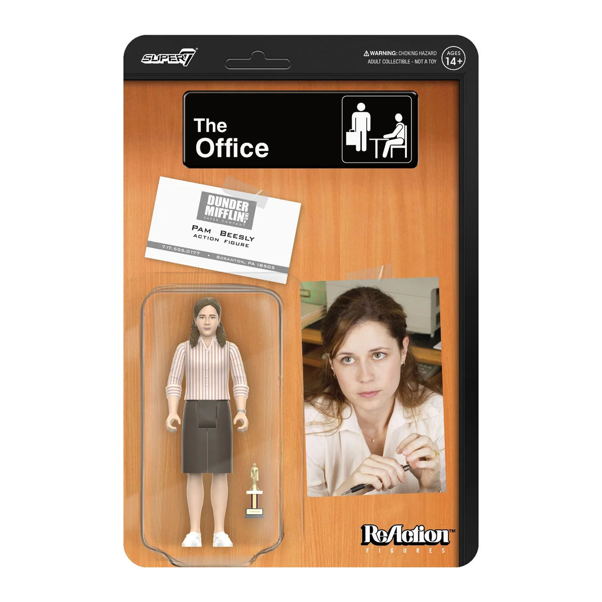 Super7 The Office Pam Beesly (Dundie) Reaction Figure