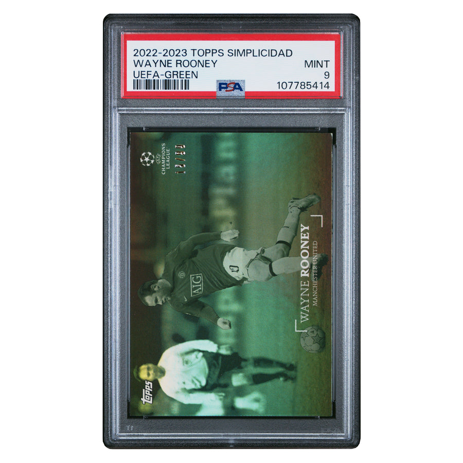 Wayne Rooney Manchester United Topps Simplicidad /99 PSA 9