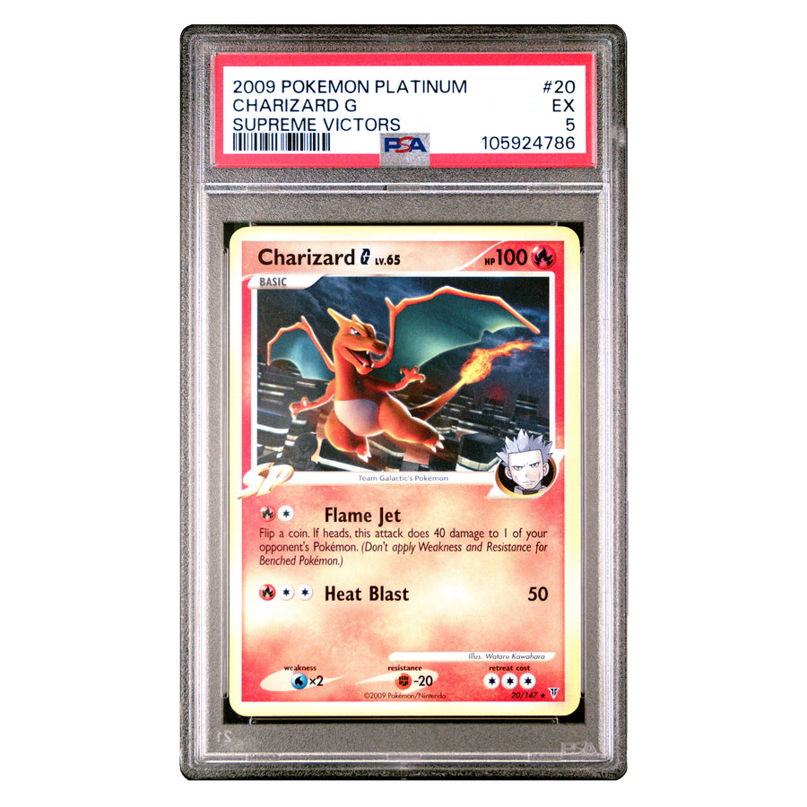 2009 Pokemon Platinum Supreme Victors #20 Charizard G Supreme Victors PSA 5