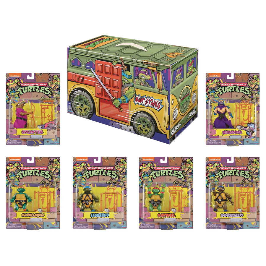 Teenage Mutant Ninja Turtles San Diego Comic Con 2020 TMNT Retro 6 Piece Action Figure Set