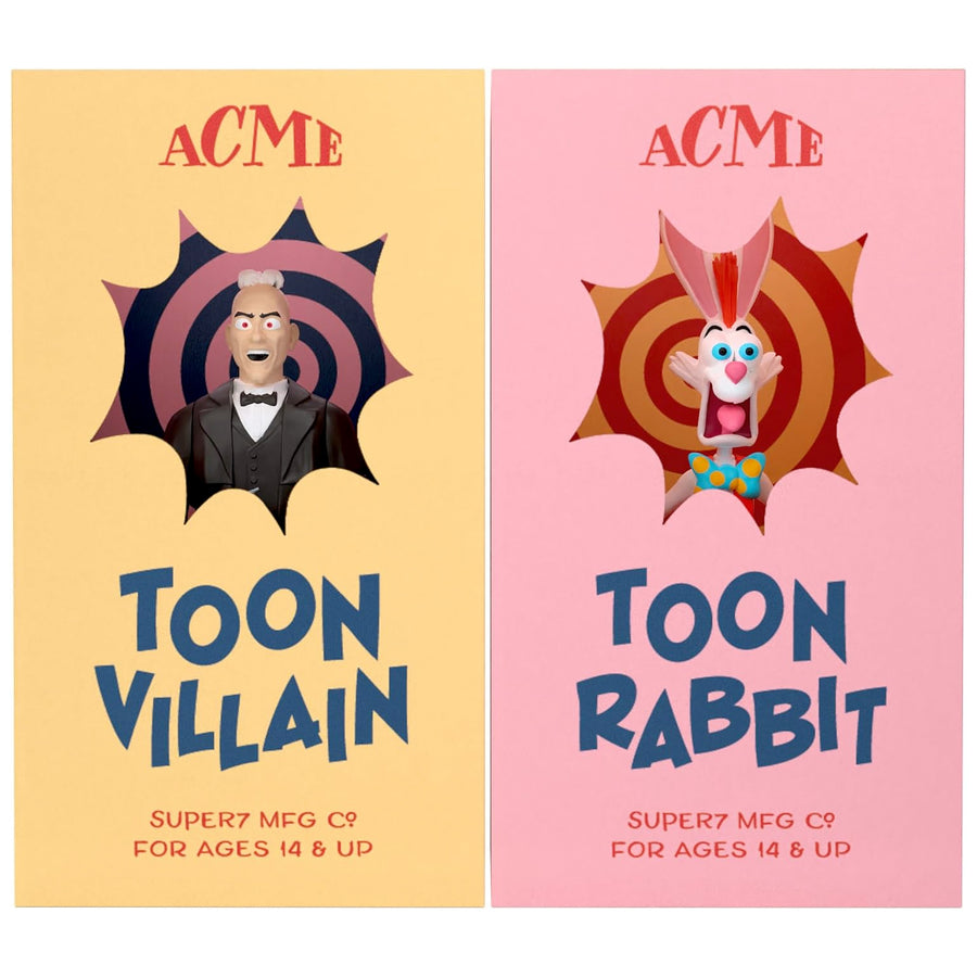Who Framed Roger Rabbit & Judge Doom Super7 ReAction Figures SDCC Exclusive