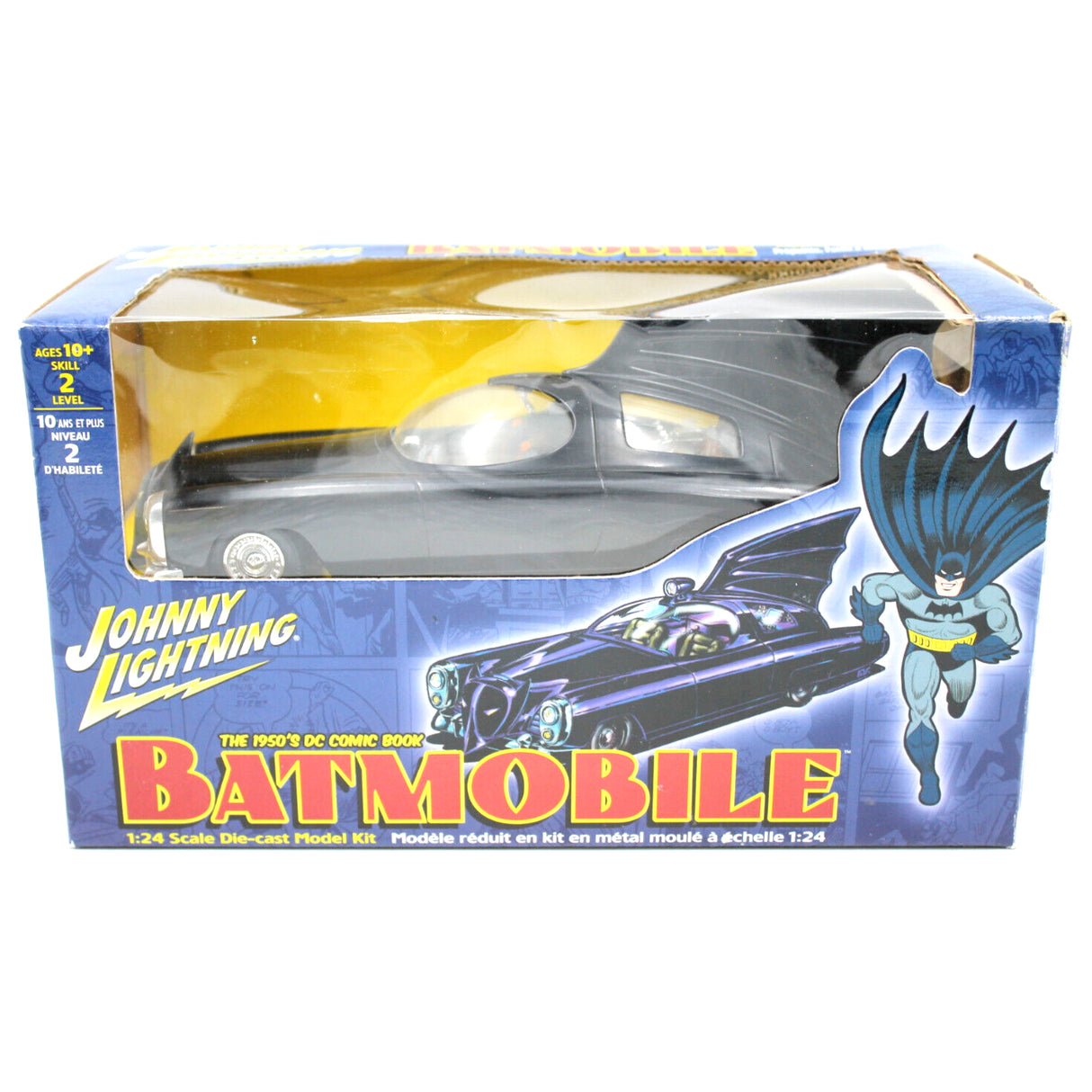 DC Johnny Lightning 1950's Batman Batmobile Model Black 1/24 Diecast