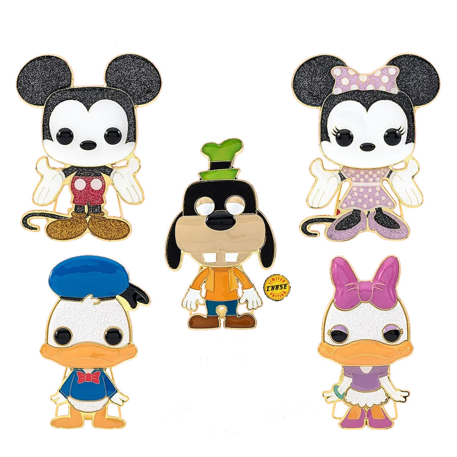 Funko Pop! Pins Disney Set of 4 Pins Mickey Minnie Donald Daisy