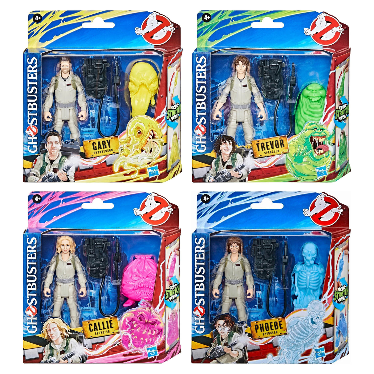 Hasbro Ghostbusters Fright Features Frozen Empire Set of 4 Action Figures with Slimer