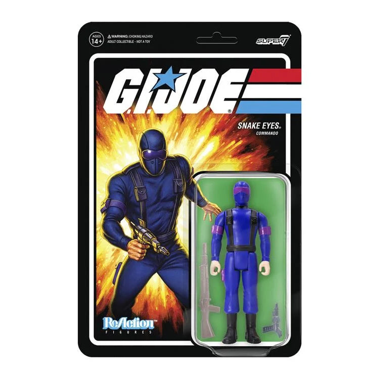 Super7 G.I. Joe ReAction Snake Eyes Action Figure
