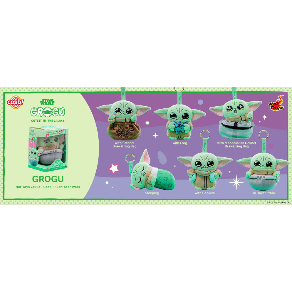 Hot Toys Star Wars Cosbi Keychain Plush Grogu Variants