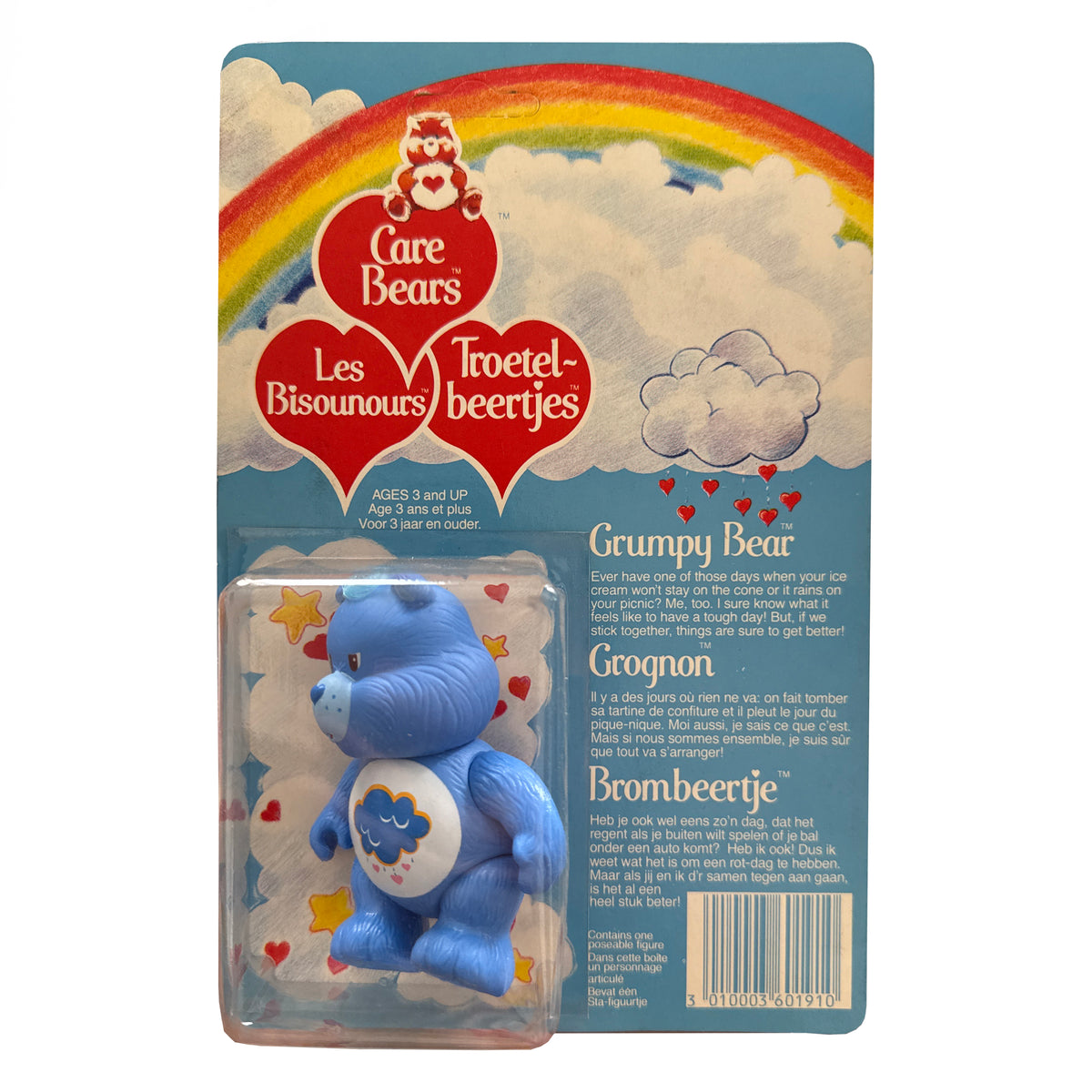 Kenner Care Bears Vintage 1980s Poseable Figure Grumpy
