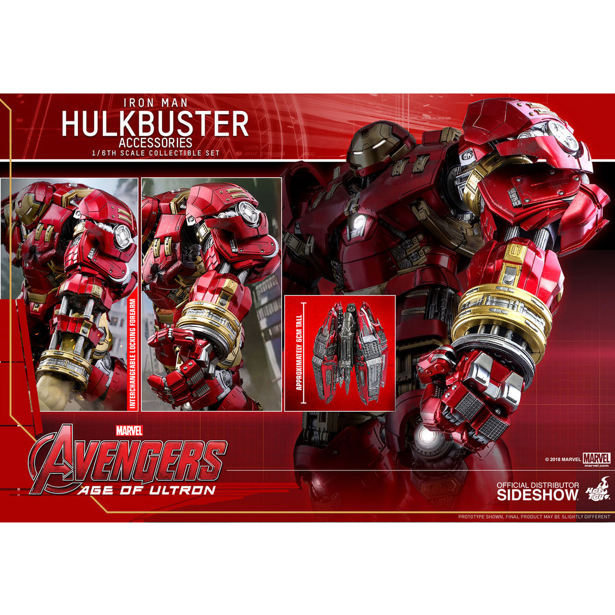 Hot Toys Avengers Age of Ultron: Hulkbuster Accessory Set Action Figure ACS006