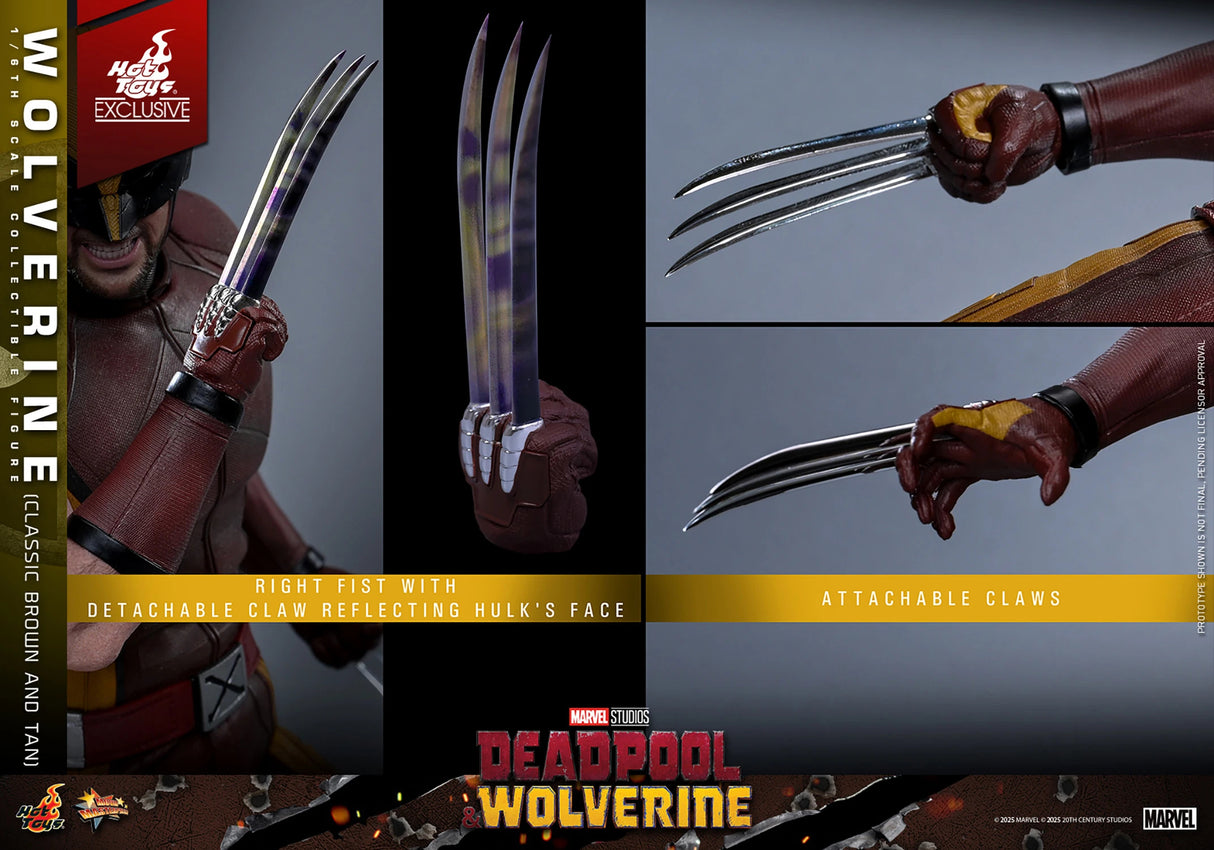 Hot Toys MMS831 Wolverine Classic 1/6 Scale Figure Deadpool & Wolverine