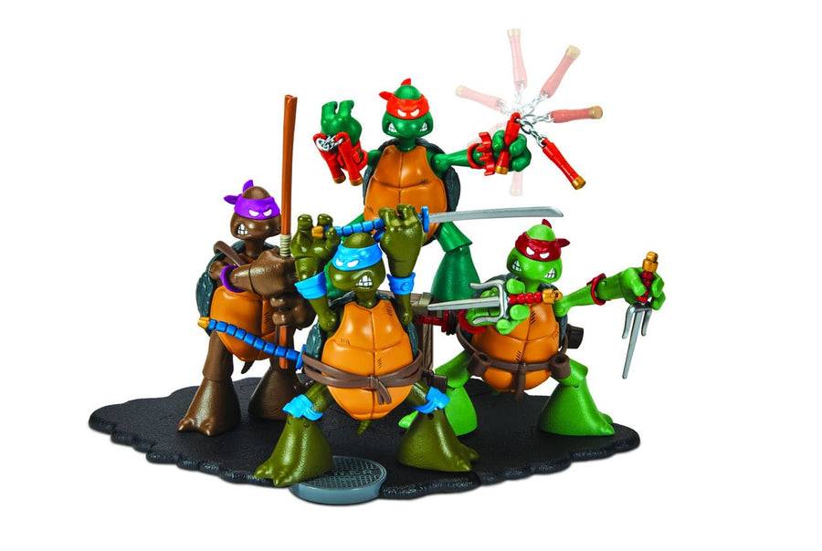 Boti Teenage Mutant Ninja Turtles Original Sketch 40th Anniversary 10cm Set of 4 Action Figures