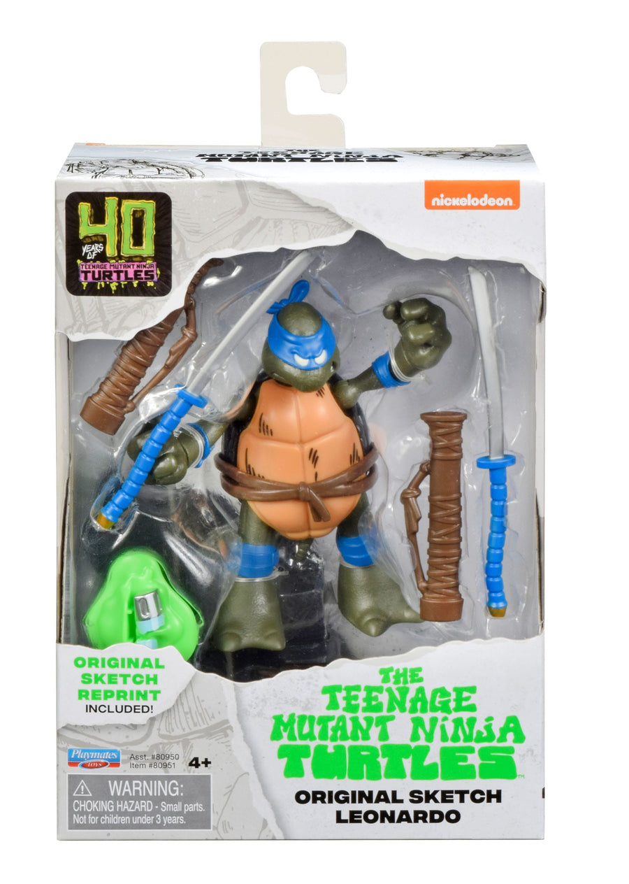 Boti Teenage Mutant Ninja Turtles Original Sketch 40th Anniversary 10cm Set of 4 Action Figures