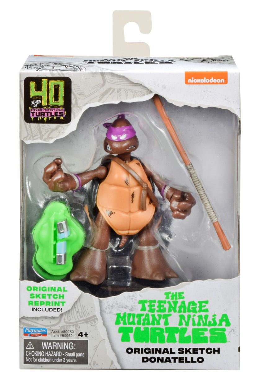 Boti Teenage Mutant Ninja Turtles Original Sketch 40th Anniversary 10cm Set of 4 Action Figures