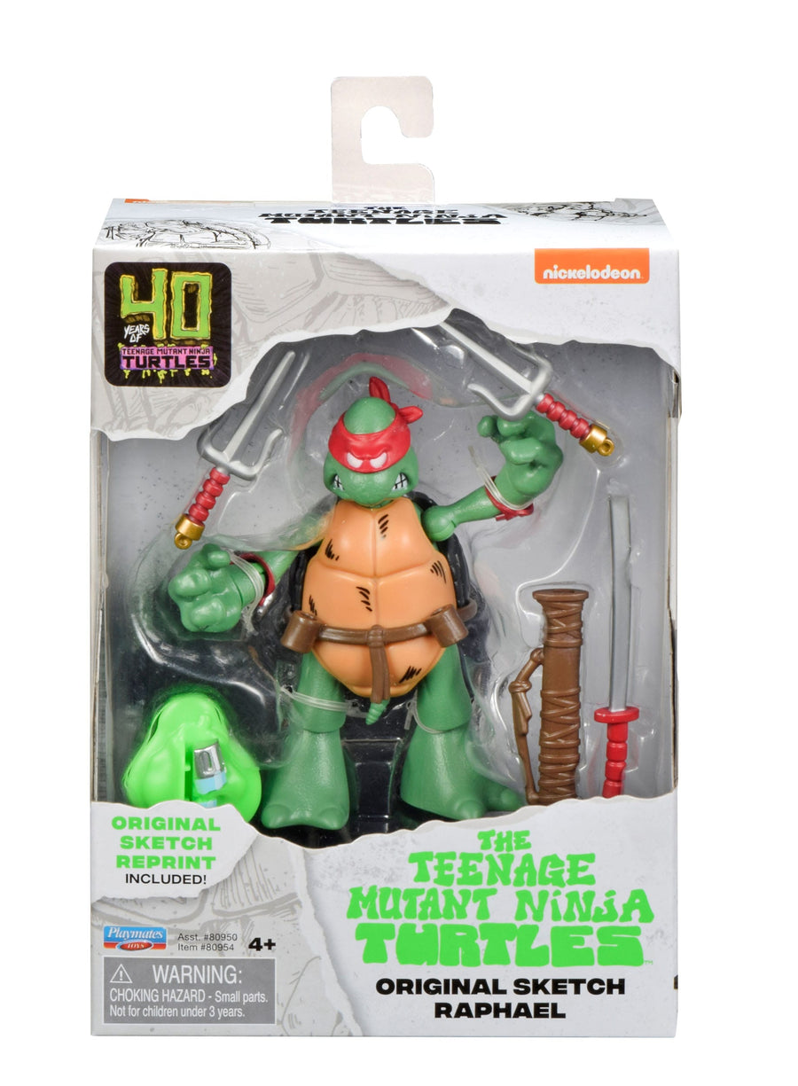 Boti Teenage Mutant Ninja Turtles Original Sketch 40th Anniversary 10cm Set of 4 Action Figures