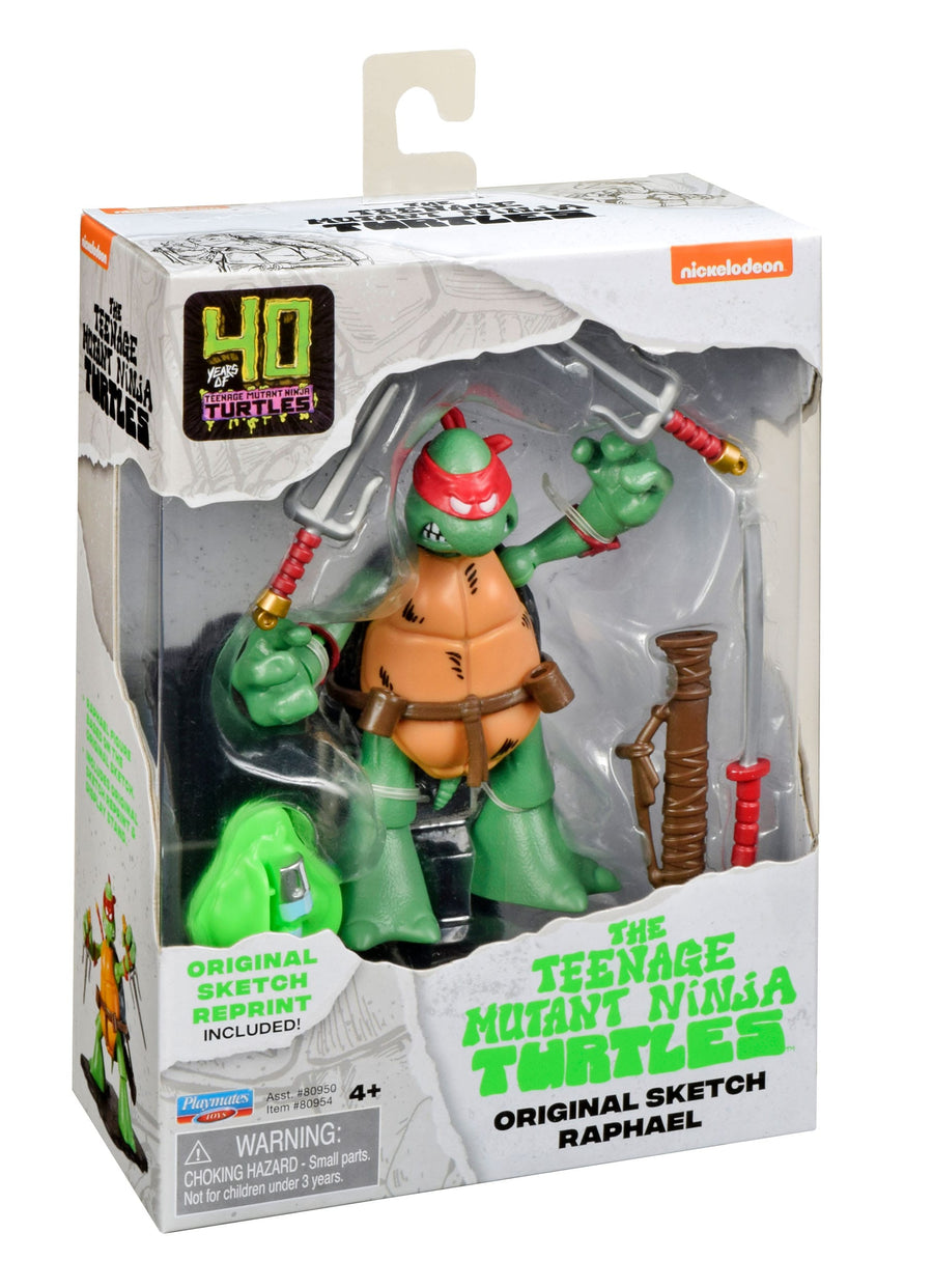 Boti Teenage Mutant Ninja Turtles Original Sketch 40th Anniversary 10cm Set of 4 Action Figures