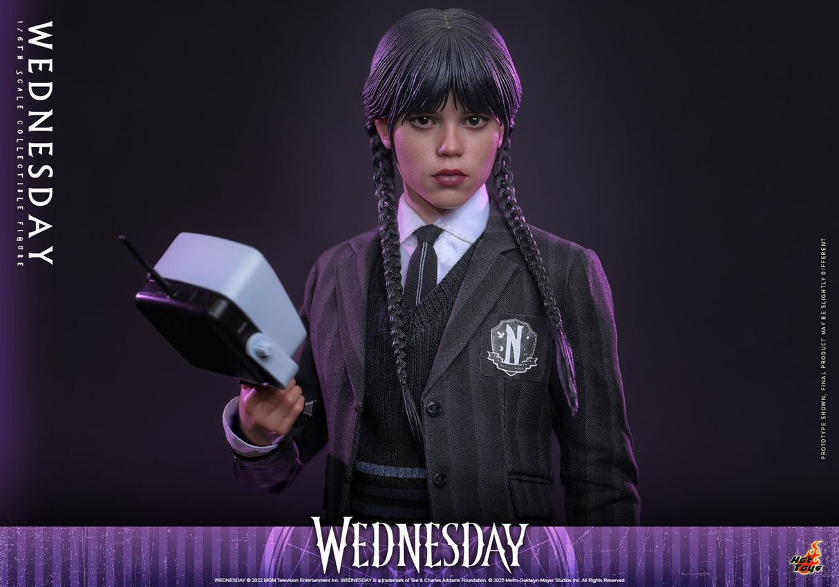 Hot Toys Wednesday Addams (Jenna Ortega) Collectible 1/6 Scale Figure TMS135