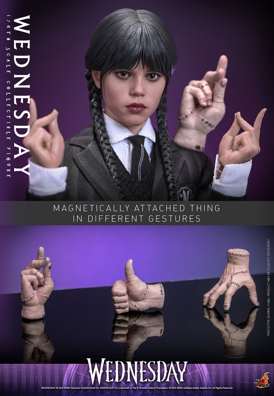 Hot Toys Wednesday Addams (Jenna Ortega) Collectible 1/6 Scale Figure TMS135