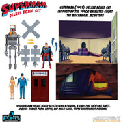 Mezco Superman The Mechanical Monsters (1941) 5 Points Action Figures Deluxe Box Set 10 cm