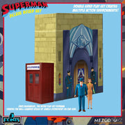 Mezco Superman The Mechanical Monsters (1941) 5 Points Action Figures Deluxe Box Set 10 cm