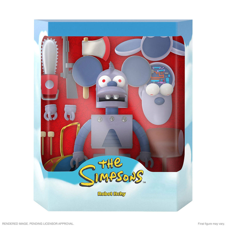 Super7 The Simpsons Ultimates Action Figure Robot Itchy 18cm
