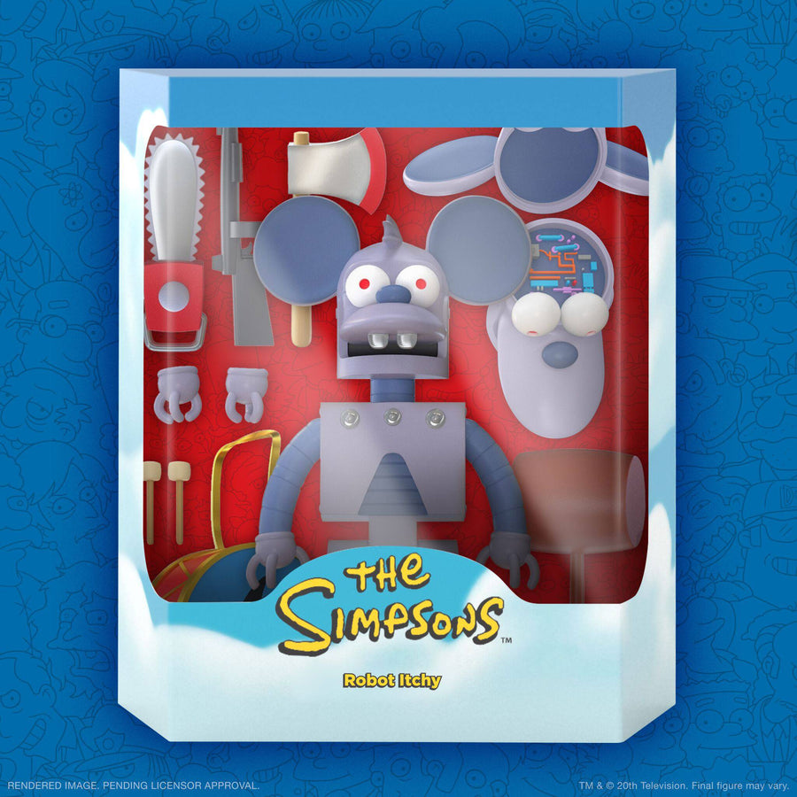 Super7 The Simpsons Ultimates Action Figure Robot Itchy 18cm