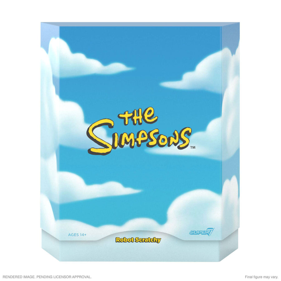 Super7 The Simpsons Ultimates Action Figure Robot Scratchy 18 cm