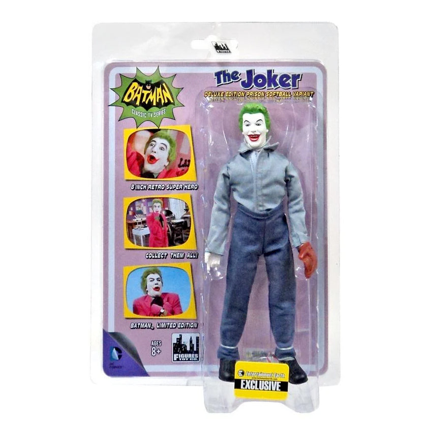 Mego Batman 1966 Classic TV Series The Joker Exclusive Prison Softball Action Figure