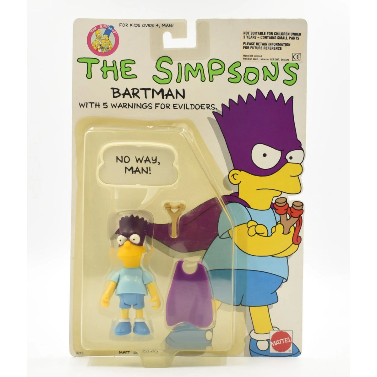 Mattel 1990 Simpsons Bartman Action Figure