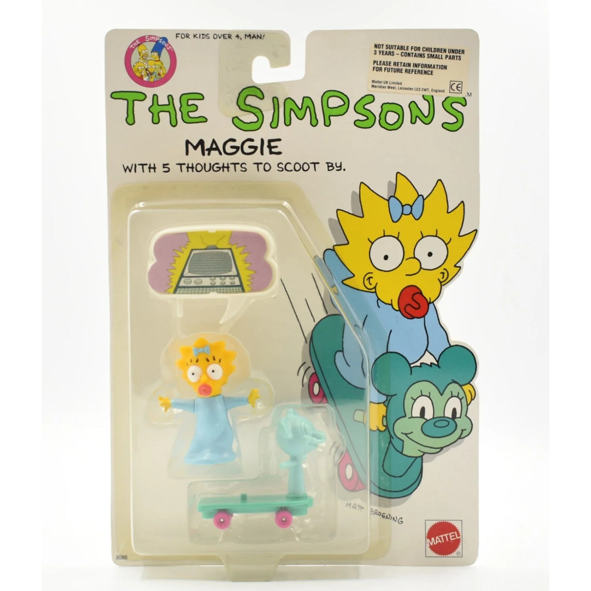 Mattel 1990 Simpsons Maggie Action Figure