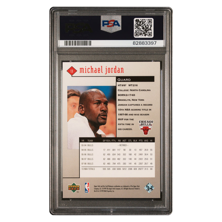 Michael Jordan 1998 Upper Deck Black Diamond PSA 6
