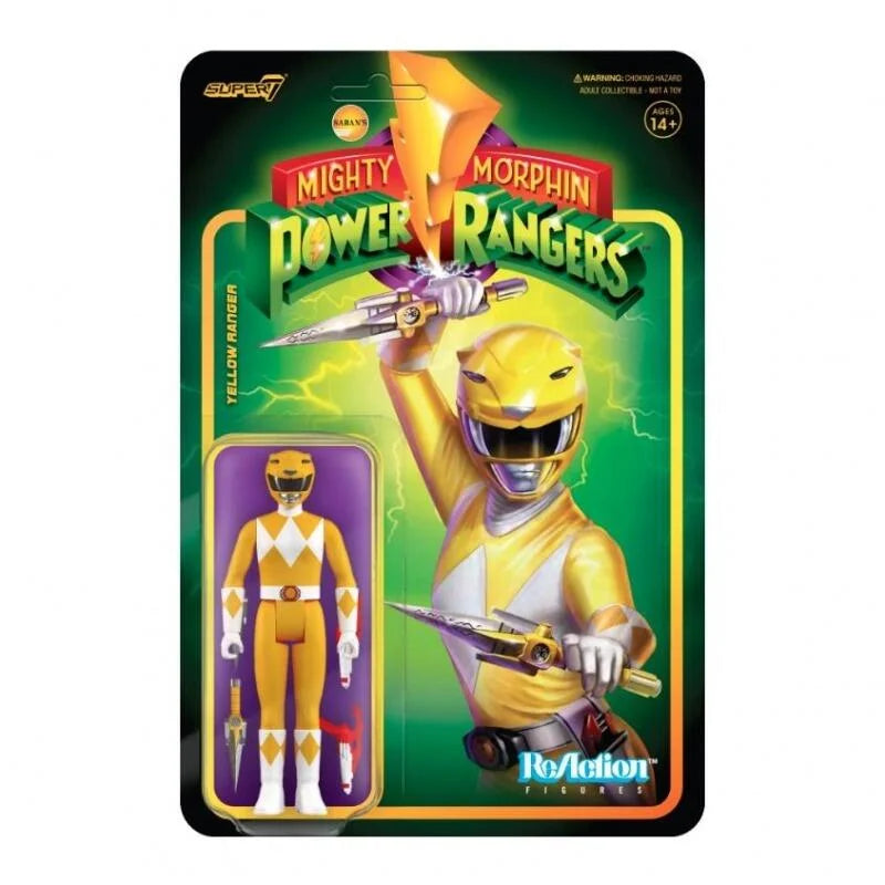 Super7 Power Rangers Yellow Ranger Reaction Figure