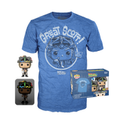Funko Back to the Future POP! & Tee Box Doc with Helmet