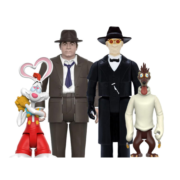 Super7 Who Framed Roger Rabbit ReAction Set of 4 Figures – Gold