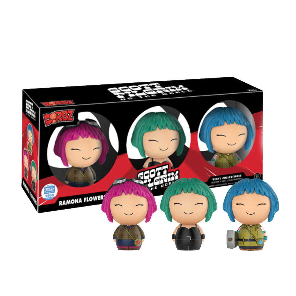 Funko Scott Pilgrim vs the World Ramona Flowers Dorbz Vinyl Figure 3-Pack