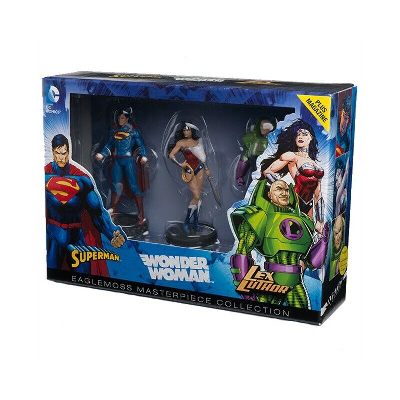 Eaglemoss Masterpiece Collection DC Comics Justice League Wonder Woman Superman Figure Set