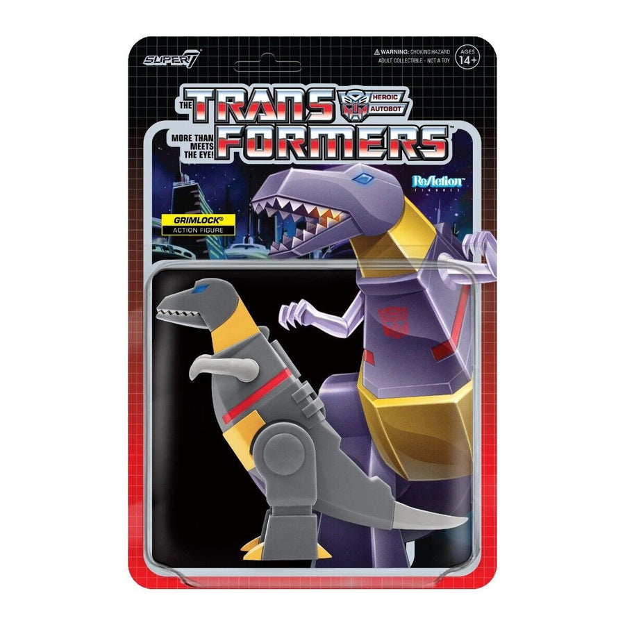 Transformers Super 7 Grimlock Dino Reaction Figure