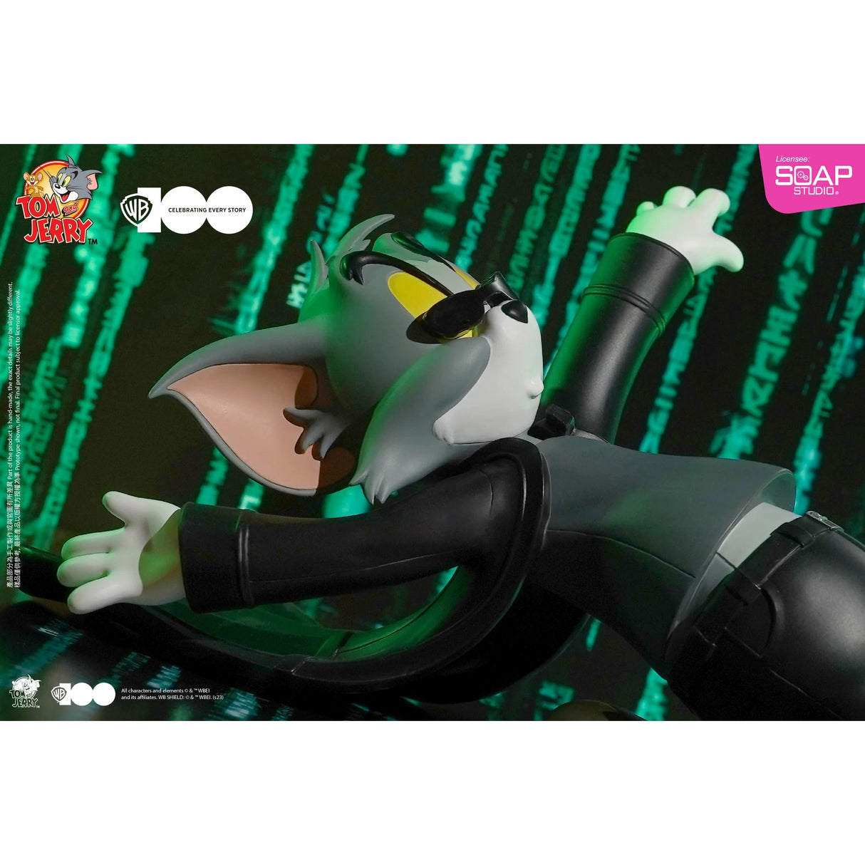 Warner Bros 100th Anniversary Tom and Jerry x The Matrix Statue Soap Studios