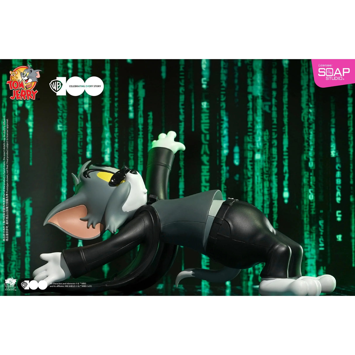 Warner Bros 100th Anniversary Tom and Jerry x The Matrix Statue Soap Studios
