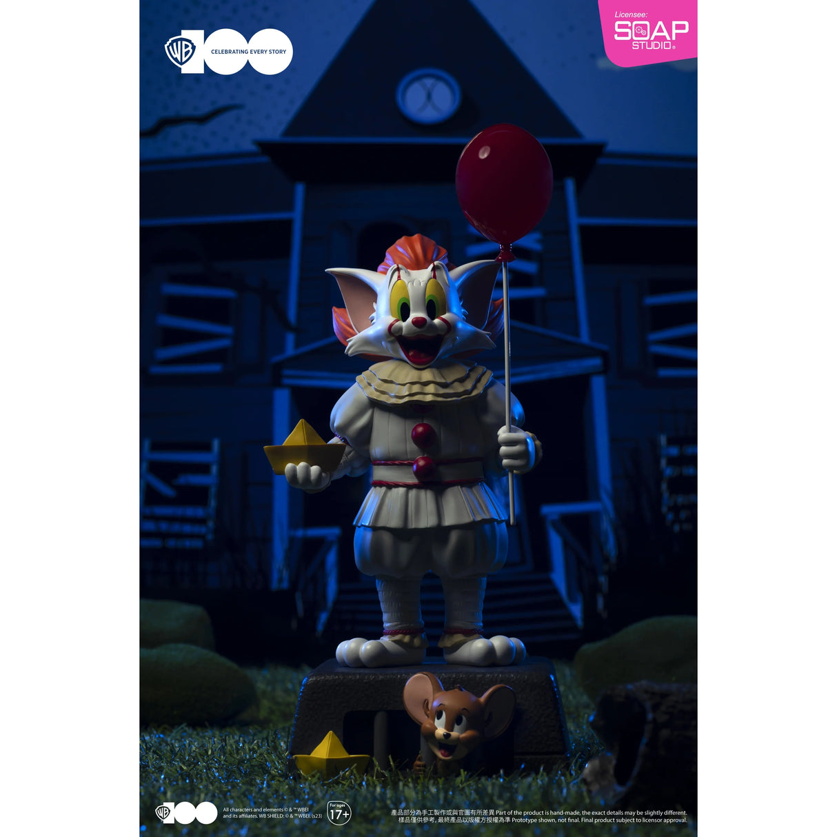 Warner Bros 100th Tom and Jerry x IT Pennywise Statue by Soap Studios