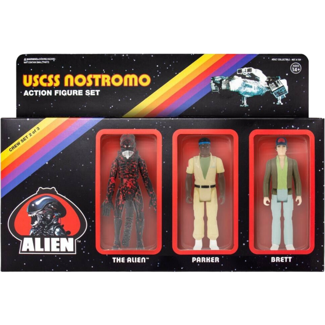 Alien - USCSS Nostromo Crew Set #2 The Alien, Parker, & Brett ReAction ...